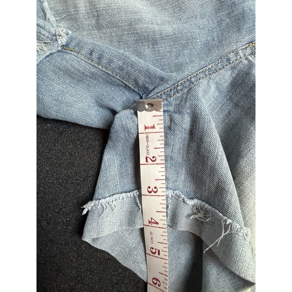 Vintage L.e.i Juniors Size 11 Blue Low-Rise Jean Denim Shorts Y2K Cutoffs Summer - Picture 9 of 9